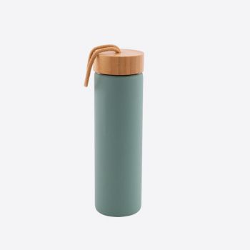 Point-Virgule glass bottle with silicone sleeve sage green 600ml