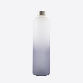 Point-Virgule glass bottle frosted dark blue 1L