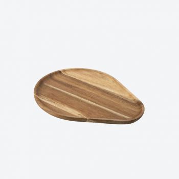 Moments by Point-Virgule acacia wood serving plate medium by Alain Monnens 25x20x1.5cm