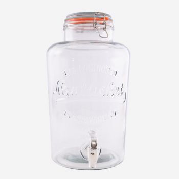 Point-Virgule round drinks dispenser with plastic tap 8L