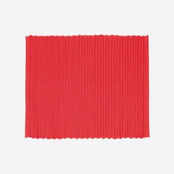 Point-Virgule ribbed placemat red 35x45cm