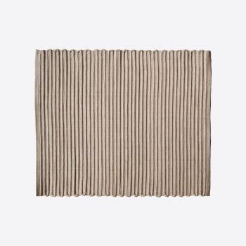 Point-Virgule ribbed placemat walnut 35x45cm