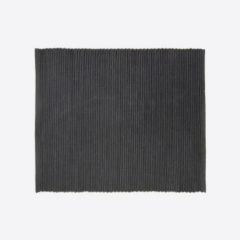 Point-Virgule ribbed placemat black 35x45cm