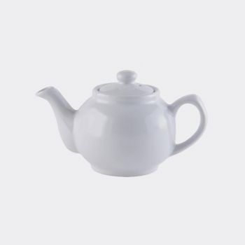 Price & Kensington glossy ceramic 2-cup teapot white 450ml