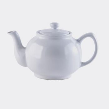Price & Kensington glossy ceramic 6-cup teapot white 1.1L