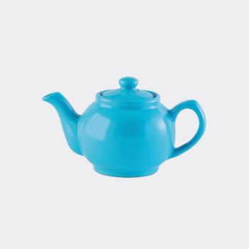 Price & Kensington glossy ceramic 2-cup teapot blue 450ml