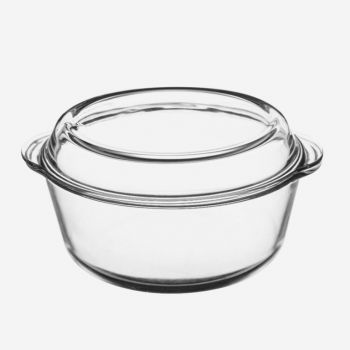 Mason Cash Classic Collection round glass casserole dish with lid ø 25cm - 3L