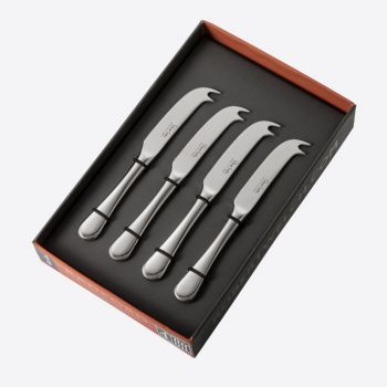 Robert Welch Radford set of 4 stainless steel small cheese knives 14.8cm