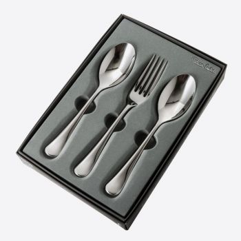 Robert Welch Radford 3 piece stainless steel serving set - 2 serving spoons and 1 serving fork