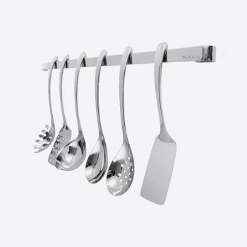 Robert Welch Signature stainless steel storage rack with 6 kitchen tools 60cm