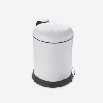 Rixx pedal bin with soft closing cover mat off-white 5L