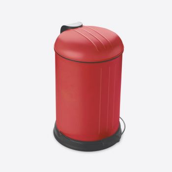 Rixx pedal bin with soft closing cover mat red 12L