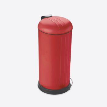Rixx pedal bin with soft closing cover mat red 30L