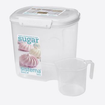 Sistema Bake It storage box with measuring cup 2.4L