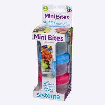 Sistema To Go set of 3 snack boxes mini bites 130ml