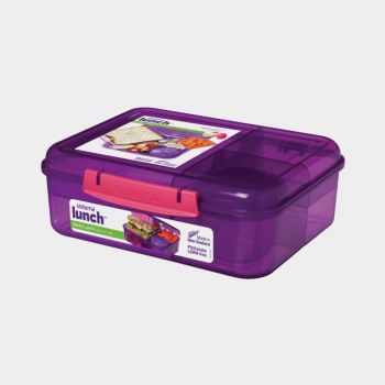 Sistema Trends Lunch Bento lunchbox with 4 compartments & yoghurt pot 1.65L