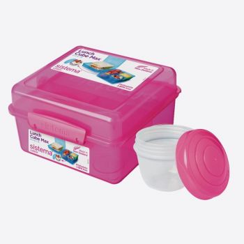 Sistema lunch box cube with yoghurt pot 2L