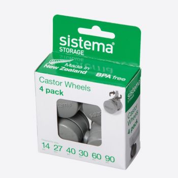 Sistema Storage set of 4 castor wheels
