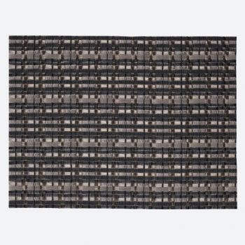 Saleen Edel fine woven plastic placemat anthracite and silver 32x42cm