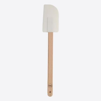 T&G Woodware beech spatula with silicon scraper 28cm