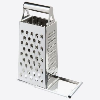 Westmark Quattro four sided grater with valve in stainless steel 11.5x8.2x26.4cm