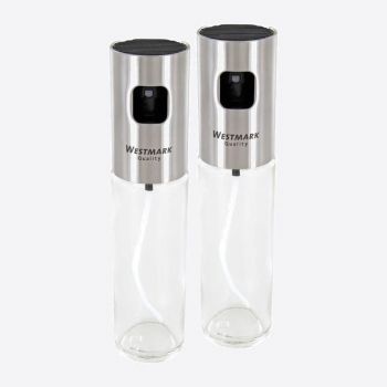 Westmark set of 2 oil and vinegar sprays in glass and stainless steel Ø 4.2cm H 18cm