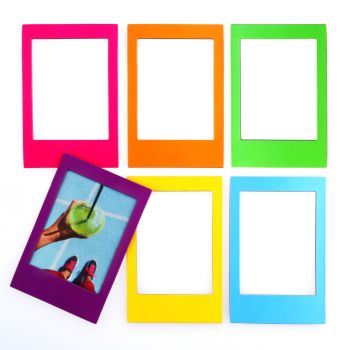 Mustard Rainbow Photo Magnetic Frames Set of 6 Pieces