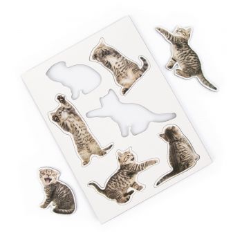 Mustard Action Cat Magnets