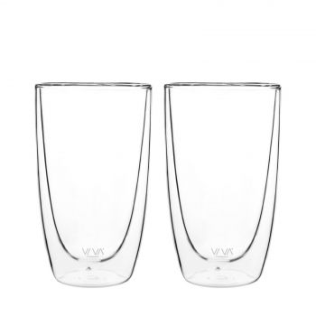 Viva Glass Double Walled 490 ml Set of 2 Pieces