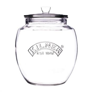 Kilner universal glass Storage jar with push top lid 2L