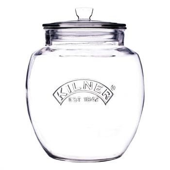 Kilner universal glass Storage jar with push top lid 4L