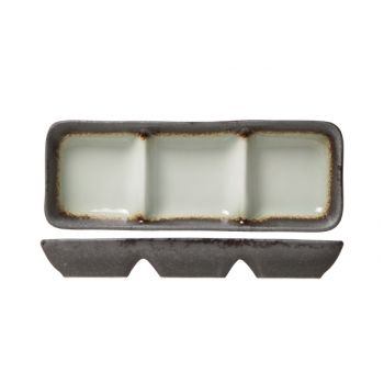 Cosy & Trendy Stone Dish 7x19cm With 3 Compartments