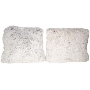 Cosy @ Home Cushion Plush 2 Types Creme Gray 40x40cm