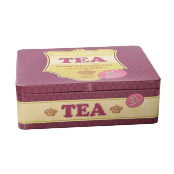 Cosy & Trendy Retro Storage Box Tea 20x14xh6.5cm