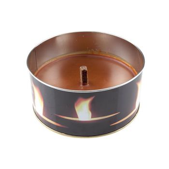 Finnmart Stone Candle Black D15.5x7.4cm