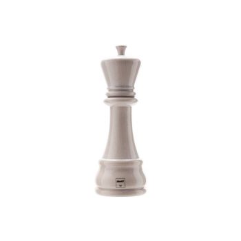 Bisetti Chess King White Spice Mill H23x8.5cm