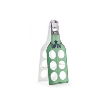Cosy @ Home Bottle Rack Green Bottle Wood 21x19xh54