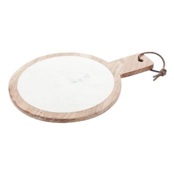 Cosy & Trendy White Marblecheese Board D28xh36cm