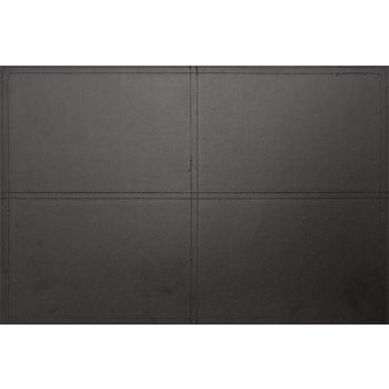 Cosy & Trendy Double Sided Leather Placemat Black 43x