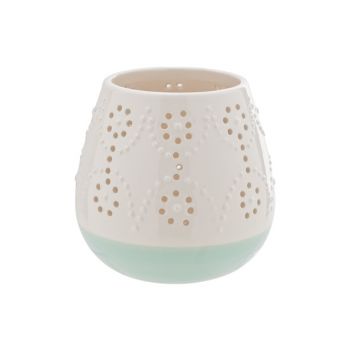 Cosy @ Home Tealighth.maya Cream Pastelgreen Ceramic
