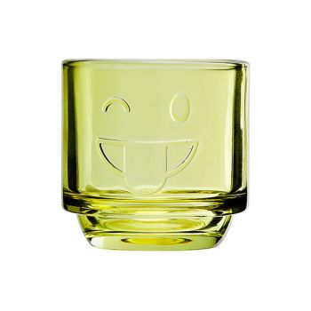 Cosy @ Home Tealightglass Yellow Transparent 7,5cm