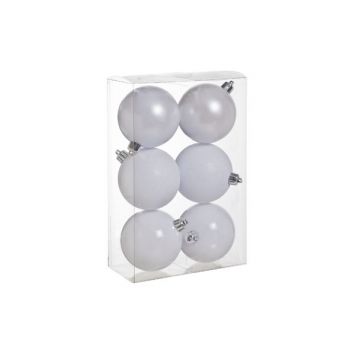 Cosy @ Home Ball Plastic Set6 White D8cm