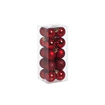 Cosy @ Home Ball Plastic Set20 Red D3cm