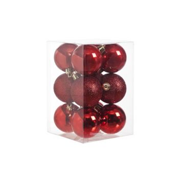 Cosy @ Home Ball Plastic Set12 Red D6cm