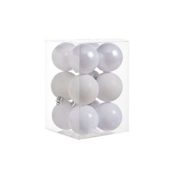 Cosy @ Home Ball Plastic Set12 White D6cm