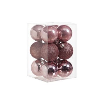 Cosy @ Home Ball Plastic Set12 Pink D6cm