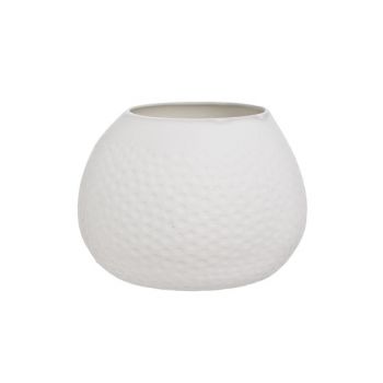 Cosy @ Home Tealightholder Vase White Porcelain Dots
