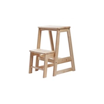 Cosy & Trendy Two Steps Stool Wooden Colour