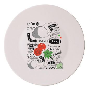 Bormioli Pizza Plate Recipe 33 Cm Set 4