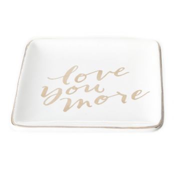 Cosy @ Home Plate Love You More White Ceramic 10x10c